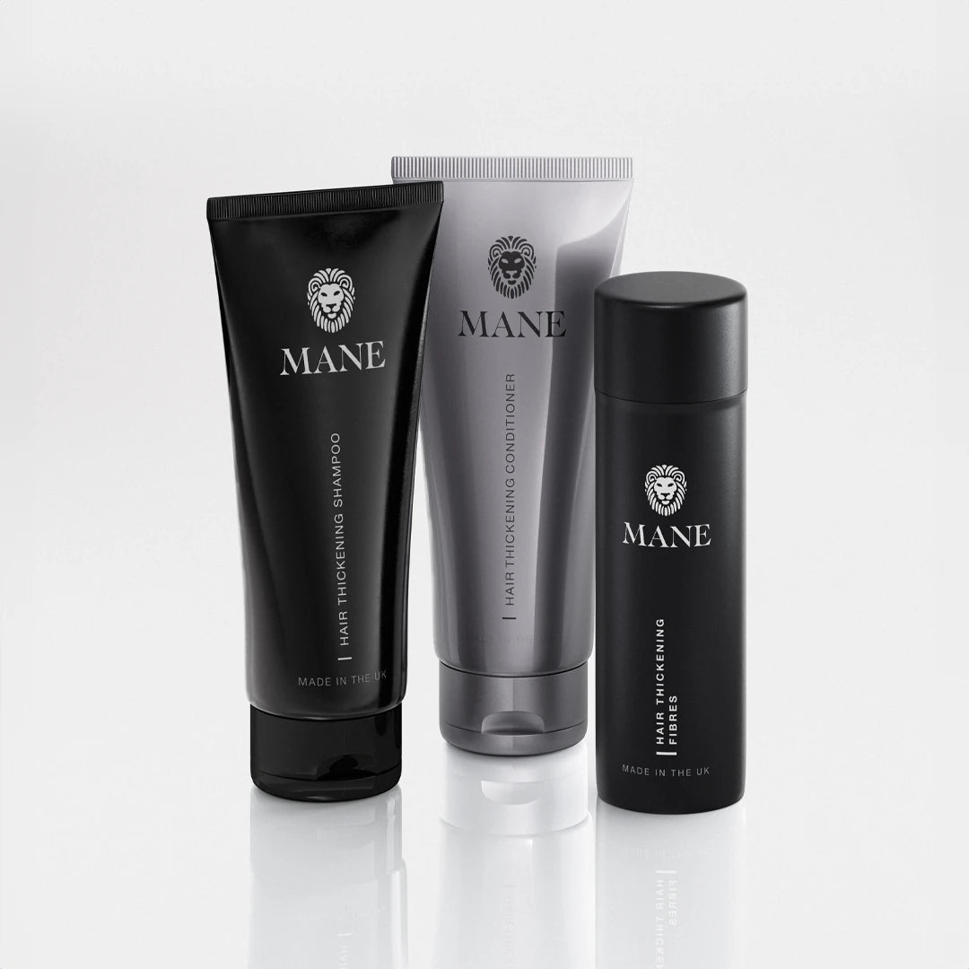 Mane Hair Thickening Fibers, Shampoo &amp; Conditioner Kit